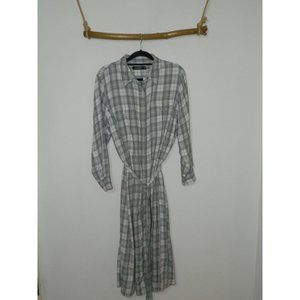 Lauren Ralph Lauren Dress Maxi Plaid Button Up Shirtdress Plaid Size 14W
